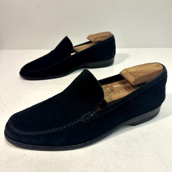 NEW HEELS John Lobb Paris Stroll Black Velvet Beefroll Venetian Loafer US 9.5 D main image 6